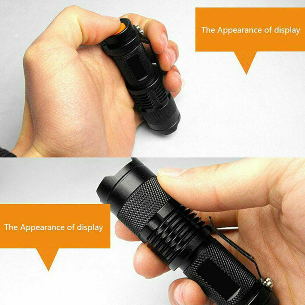 Ultra Bright UV Flashlight 395nm Mini Blacklight Inspection Torch