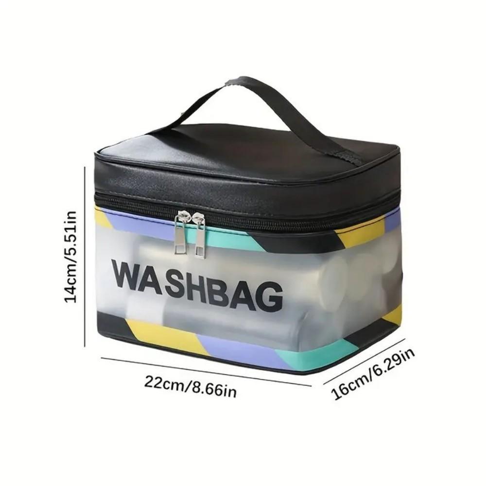Upgraded Black Toiletry Bag 4 Piece Travel Organizer Set for Bathroom Essentials