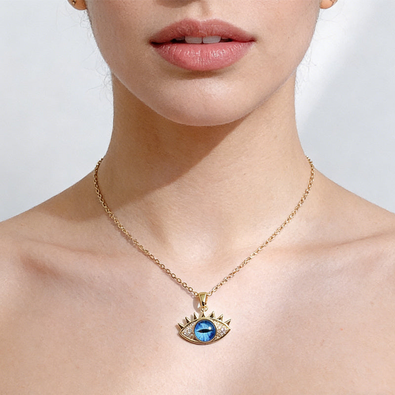 Elegant Evil Eye Hamsa Necklace Protection Lucky Amulet Gift