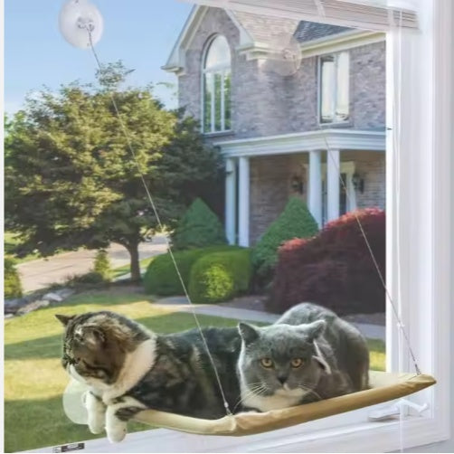 Premium Window Cat Hammock Strong Suction Cup Cozy Lounge Bed