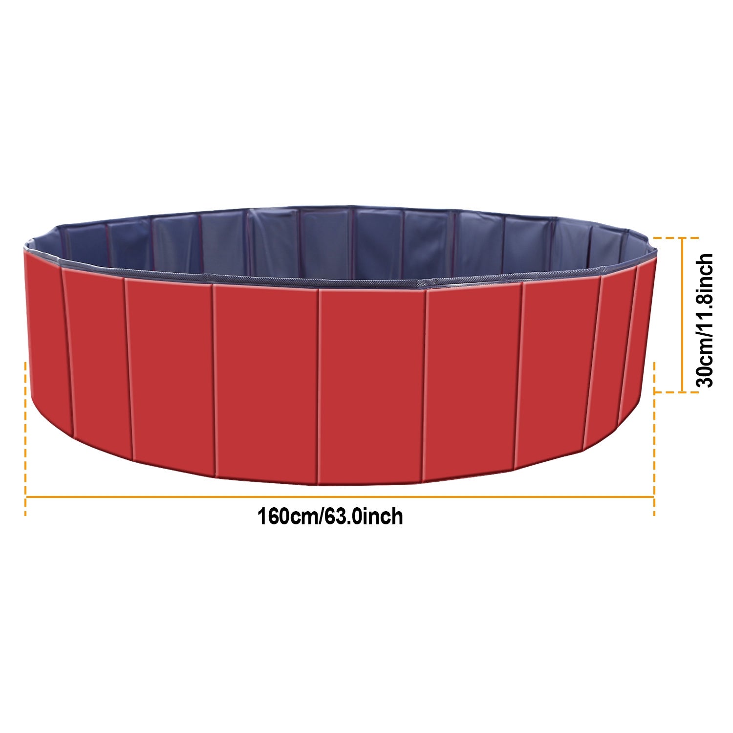 160cm Foldable Pet Swimming Pool PVC Dog Bath Tub Portable Pool