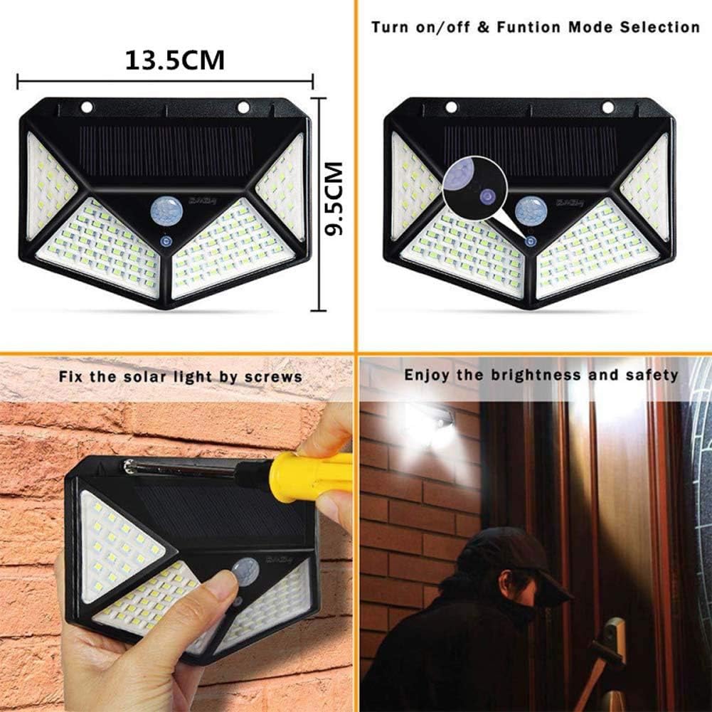 Ultra Bright Solar Motion Sensor Wall Lights Waterproof Security