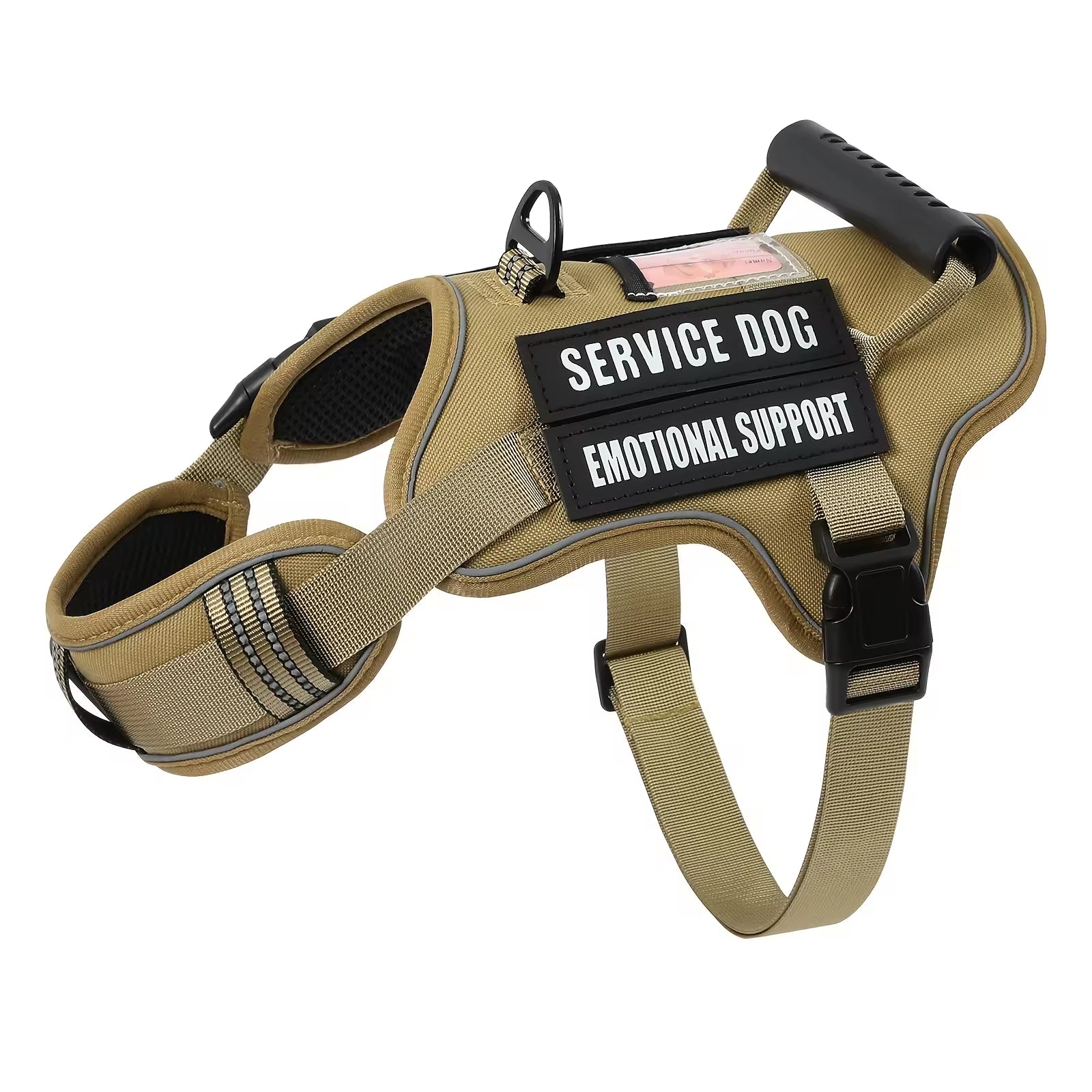 Heavy Duty Tactical Service Dog Harness No Pull Reflective Vest