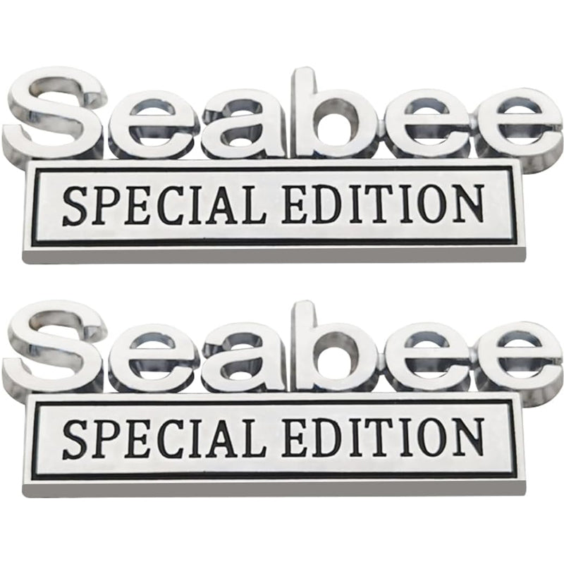2PCS Seabee Special Edition 3D Metal Car Emblem Badge