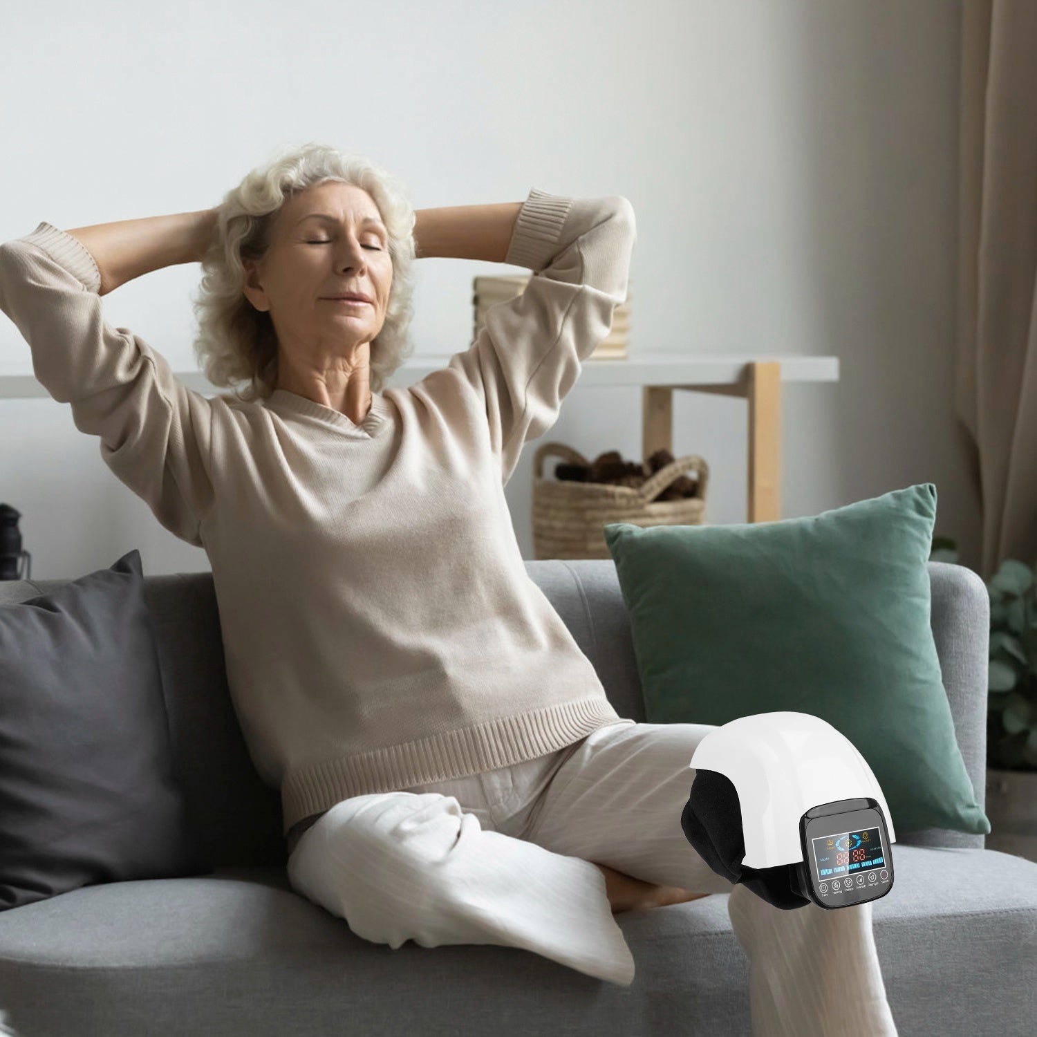 Advanced Knee Massager with Heat & Air Compression Pain Relief