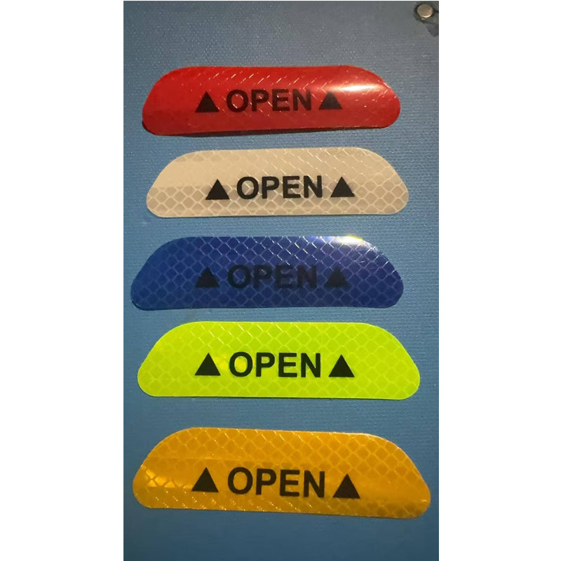 20PCS Reflective Car Door Warning Stickers Safety Decals
