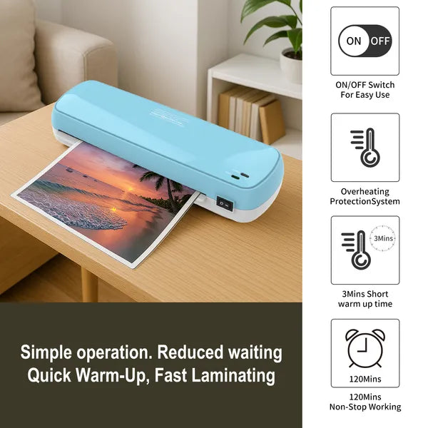 Laminator Machine with Sheets Fast Warm-Up A4 A5 A6 for Home Office