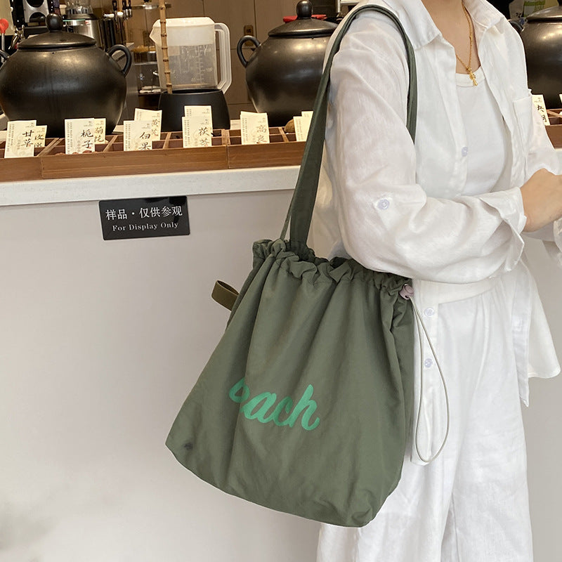 Large Capacity Canvas Shoulder Bag for Women Daily Use and Travel Needs