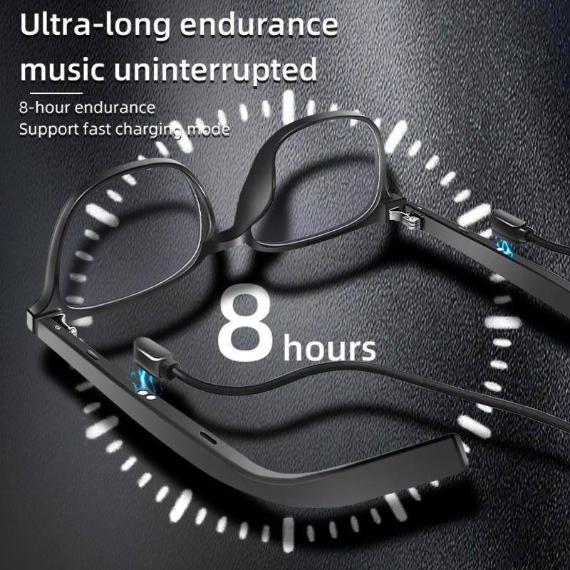 Smart AI Bluetooth Glasses Magnetic Lenses Open Ear Audio Touch Control
