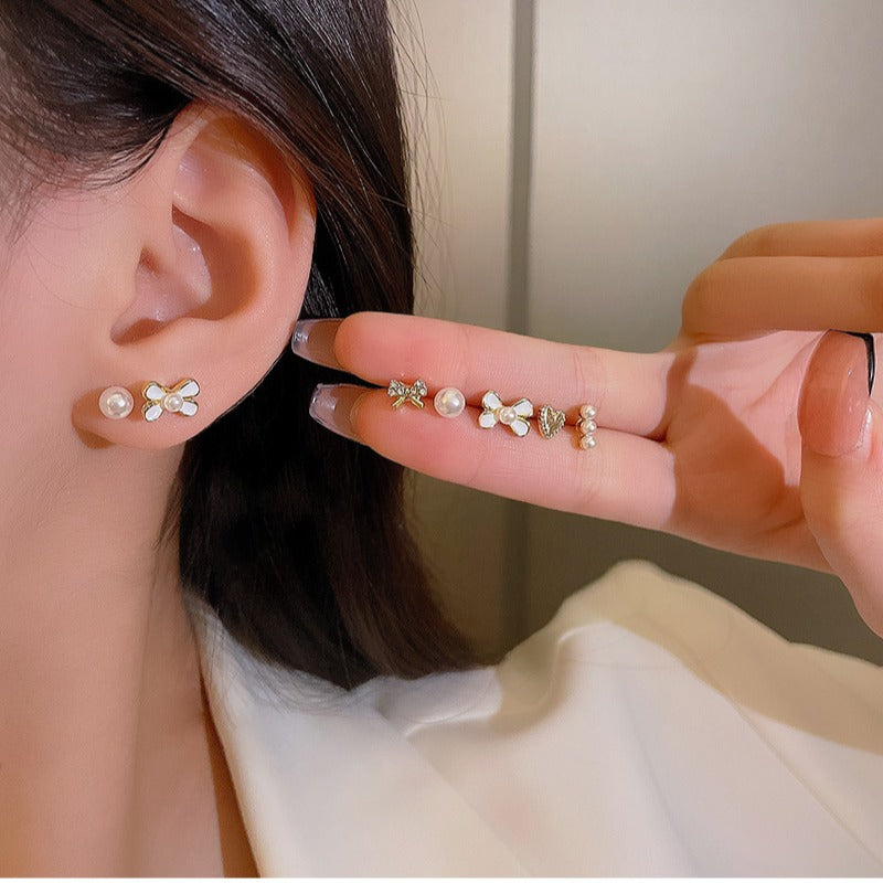 Luxury 6-Piece Stud Earrings Set Minimalist Elegant Jewelry
