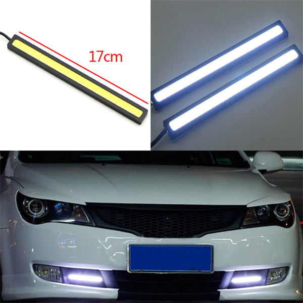 17cm COB LED Daytime Running Light White 12V Waterproof