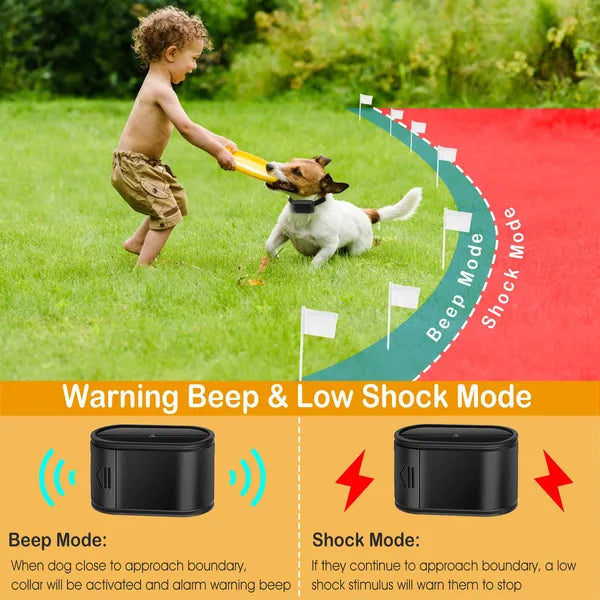 Electric Dog Fence System with Collar and Wire Multiple Options