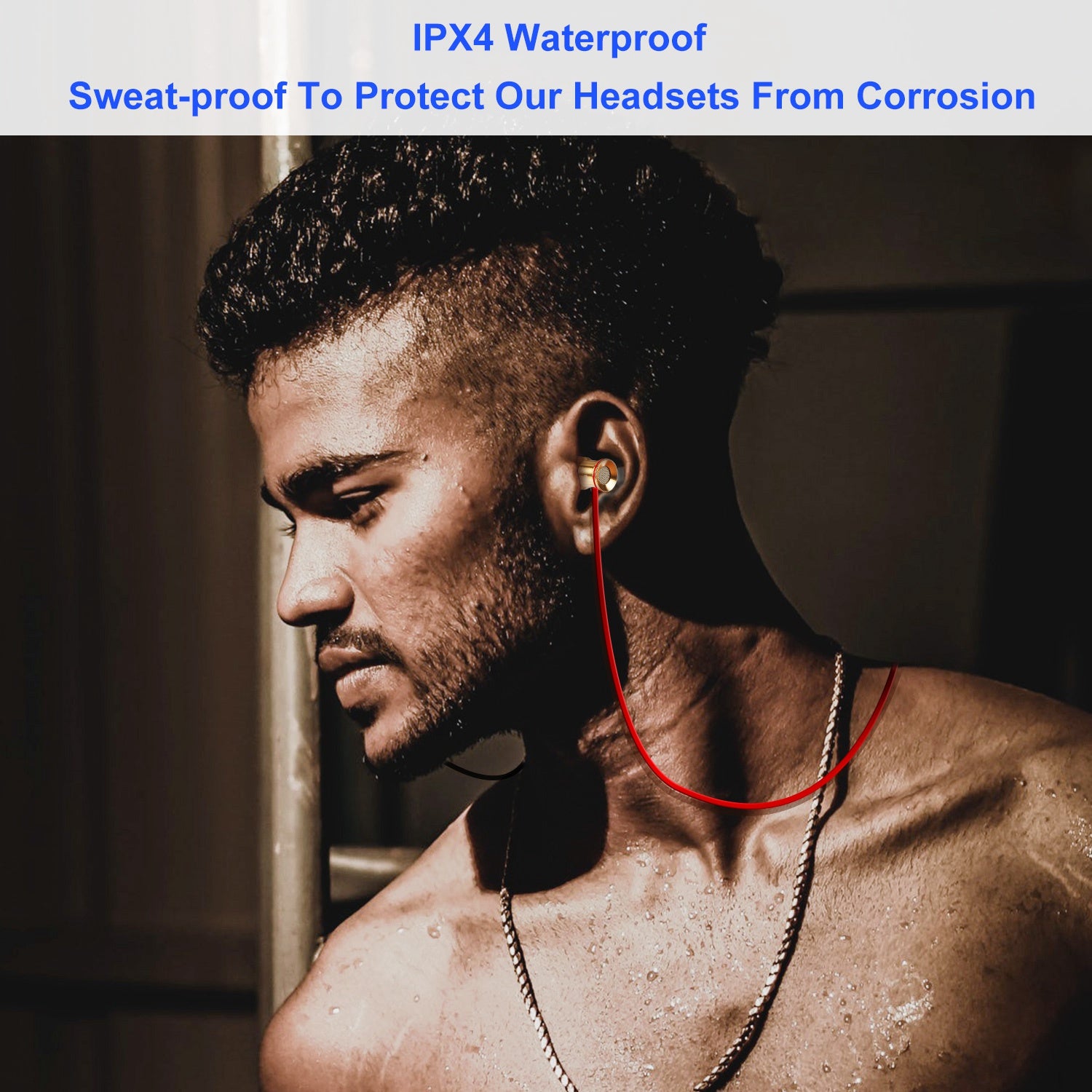 Wireless Sport Bluetooth 4.1 In-Ear Earphones Sweatproof Mic