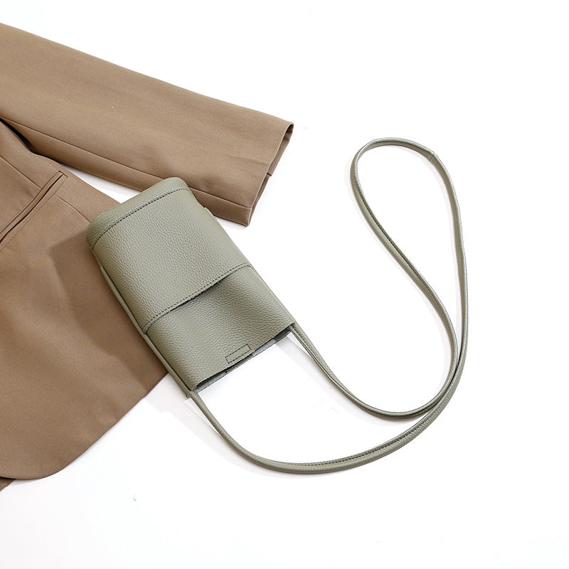 High Grade Soft Leather Mobile Phone Crossbody Bag for Women Stylish Use