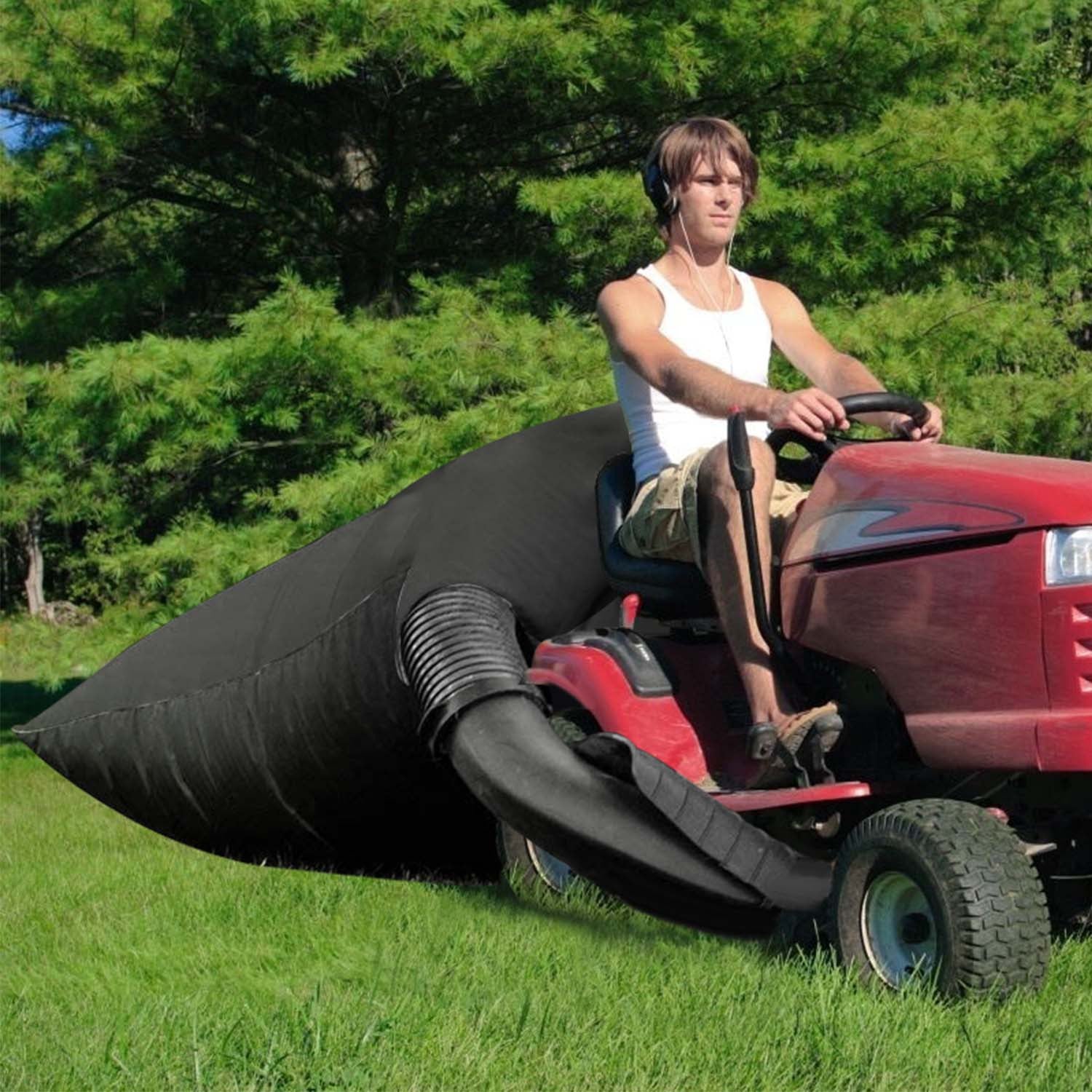 Lawn Tractor Leaf Bag 54 Cubic Ft Garden Waste Collector