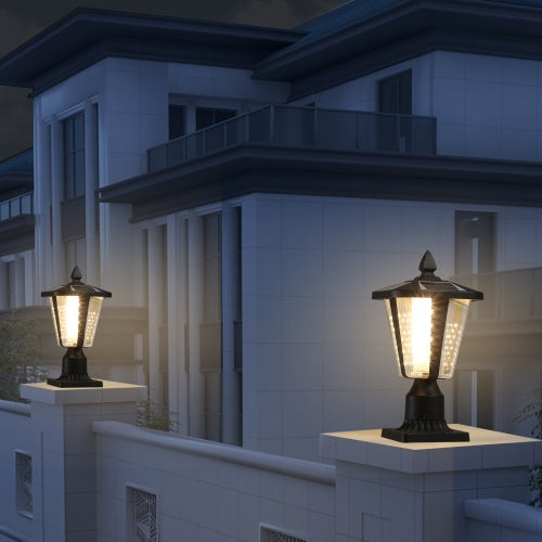 Premium Solar Pillar Light Dimmable LED Outdoor Waterproof Lamp