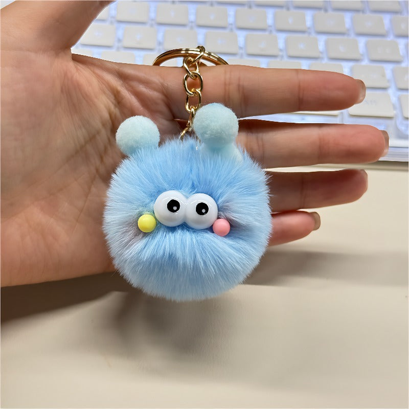 Premium Cute Plush Keychains – Soft Fluffy Cartoon Charm Set