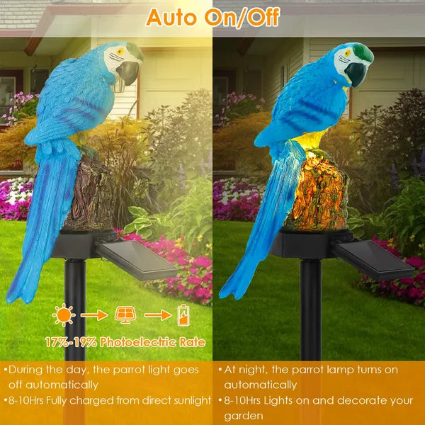 Solar Parrot Garden Light Waterproof LED Decorative Outdoor Lamp