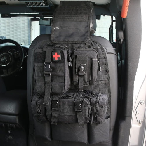 Car Back Seat Organizer with Detachable Pouches Storage Set