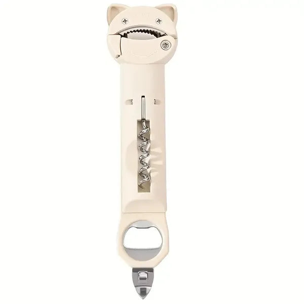 4-in-1 & 5-in-1 Can Opener Bottle Opener Multi Lid Tool Easy Grip