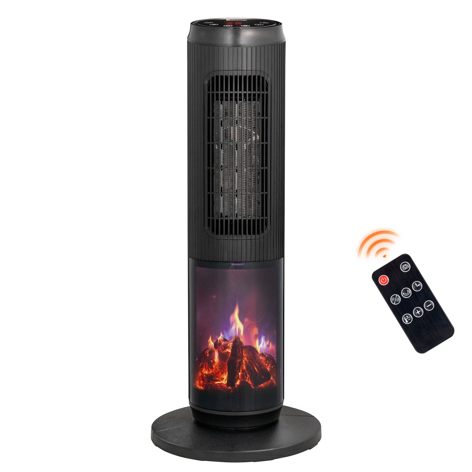25 Inch Tower Space Heater with Remote and Oscillation