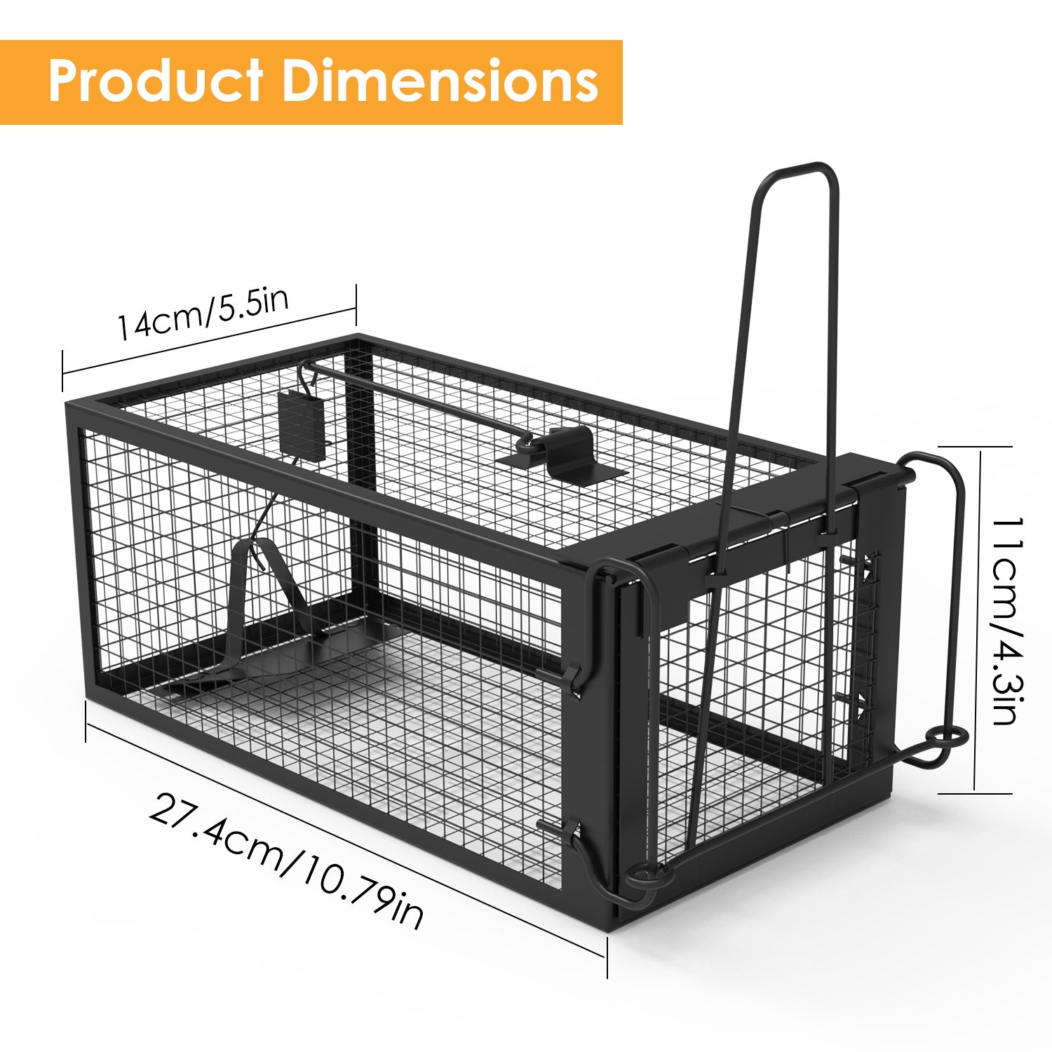 Premium Humane Rat Trap Cage Set for Safe Rodent Control