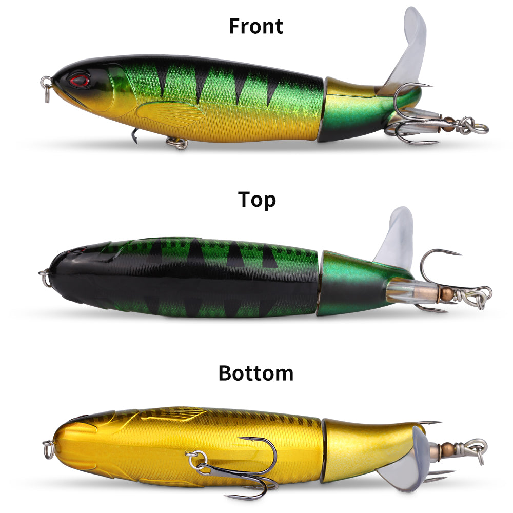10pcs Fishing Lure Kit with Propeller Tail for Bass Trout
