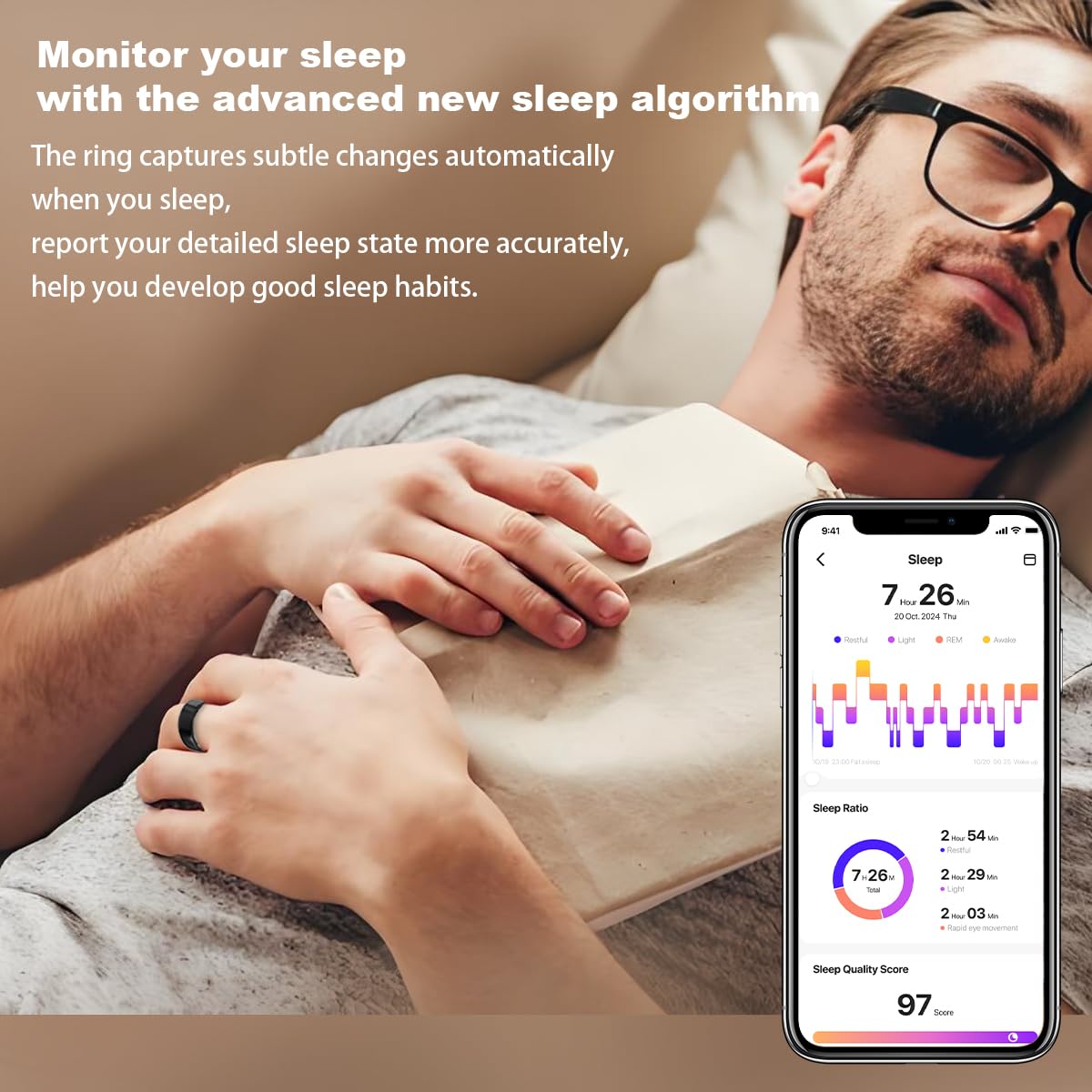 Advanced Smart Health Ring Fitness Tracker No Subscription Fee