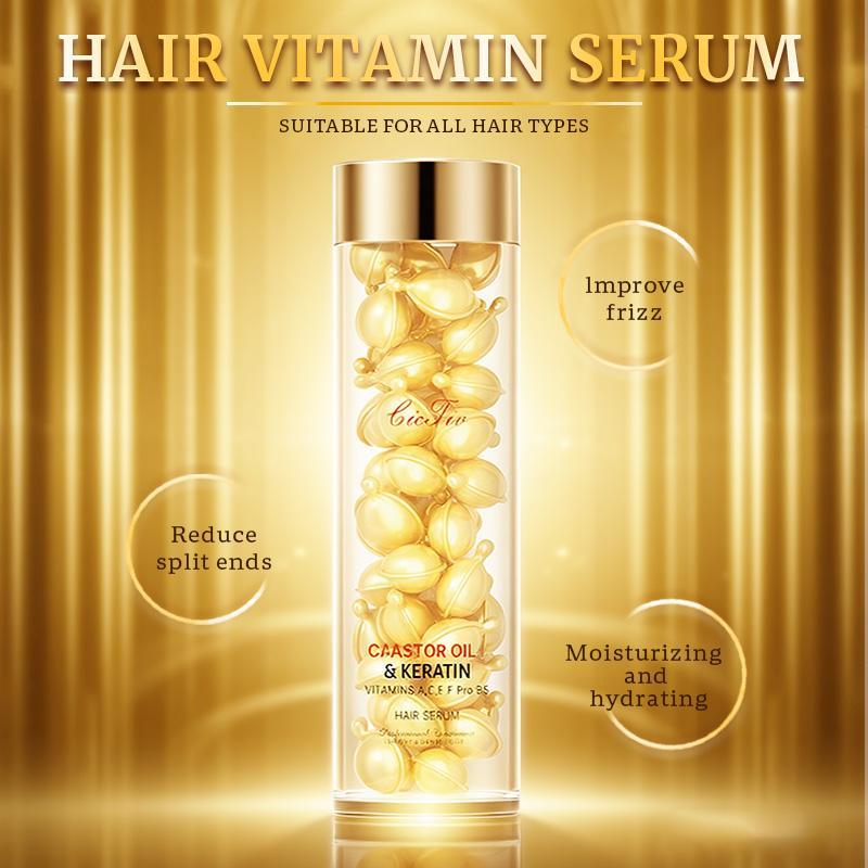Portable Hair Oil Capsules for Travel Daily Frizz Control Care