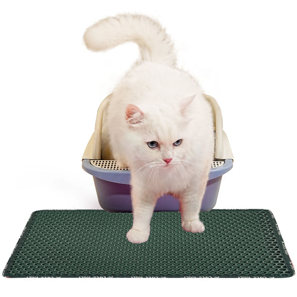 Premium Double Layer Rice Shape Cat Litter Pad Waterproof Mat