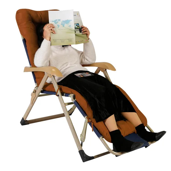 67x22in Chaise Lounge Cushion Recliner Patio Chair Pad Soft Comfort