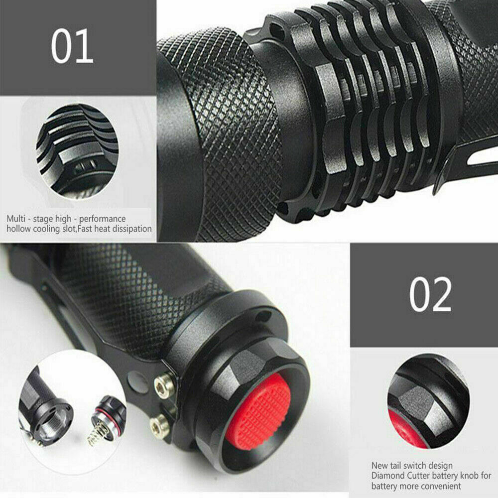 Ultra Bright UV Flashlight 395nm Mini Blacklight Inspection Torch