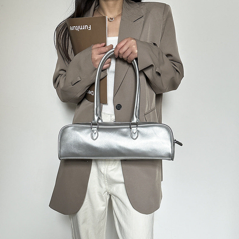 French Entry Retro Casual Stick Bag Elegant Shoulder Style for Women