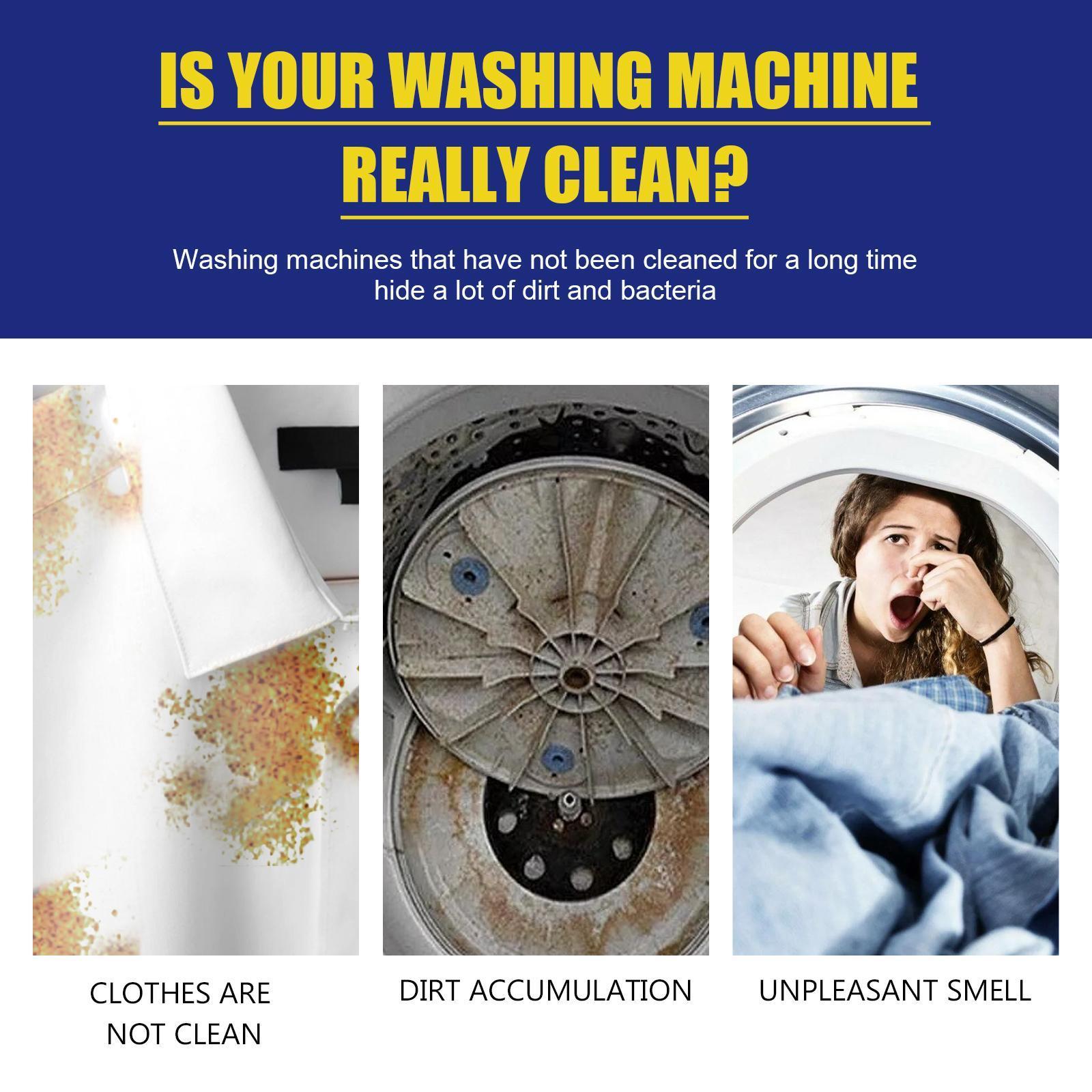 Washing Machine Cleaning Sheets Drum Cleaner Odor Remover