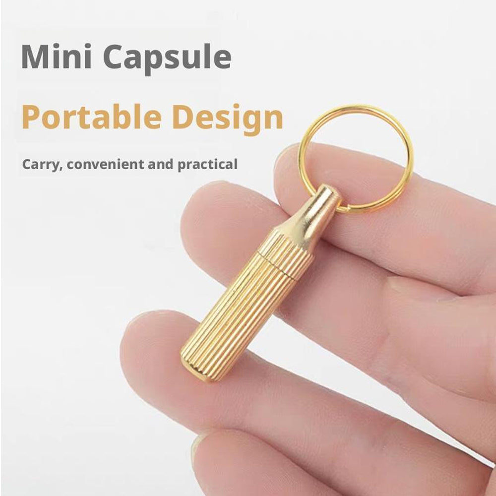 2PCS Stainless Steel Mini Pocket Knife Capsule Keychain Tool Set