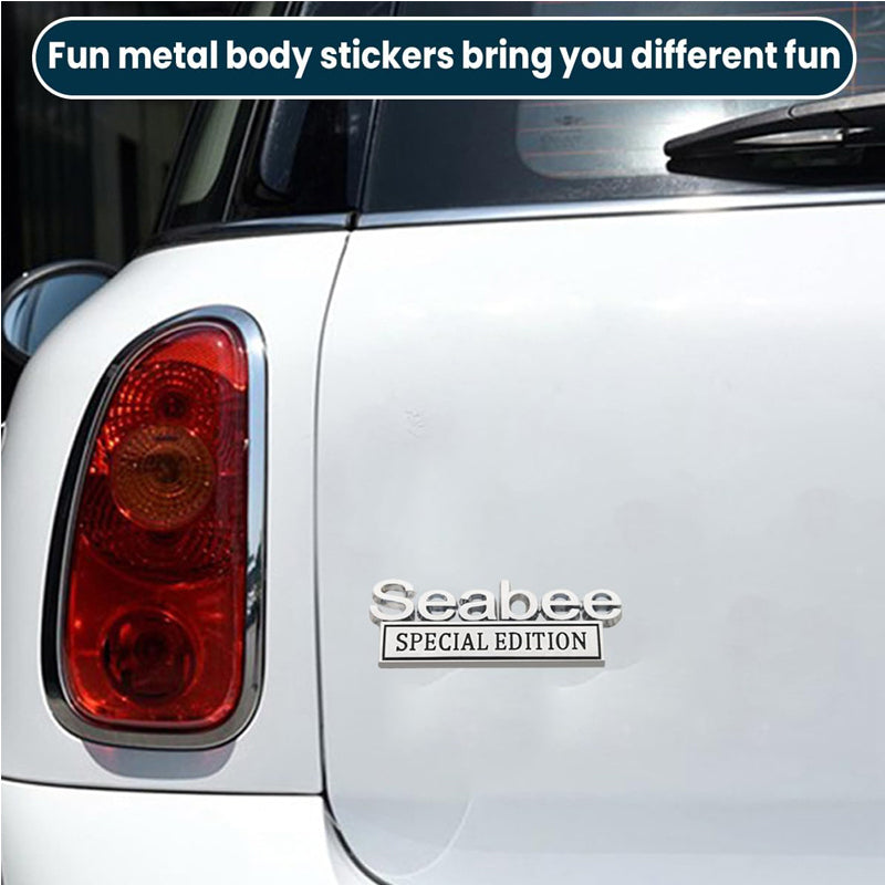 2PCS Seabee Special Edition 3D Metal Car Emblem Badge