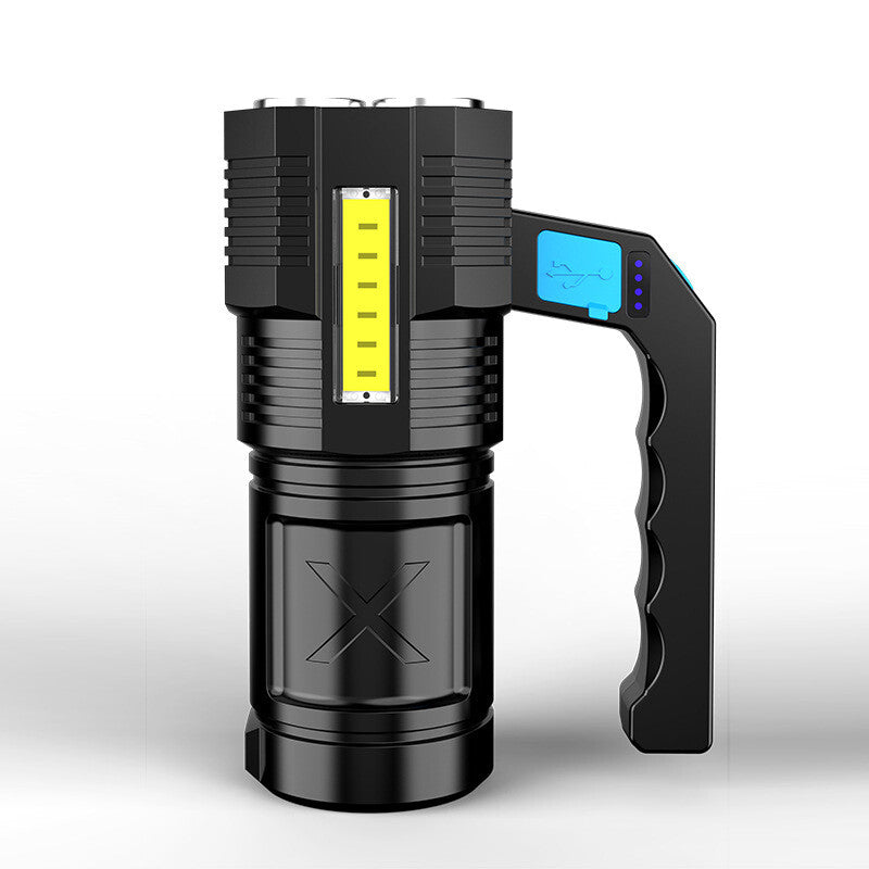 USB Rechargeable LED Flashlight COB Work Light Waterproof Torch