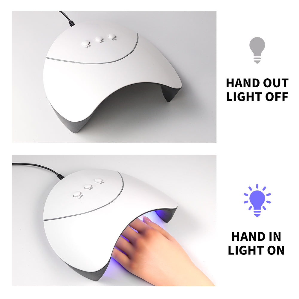 Professional USB Rechargeable UV LED Nail Lamp for Salon and Home Use