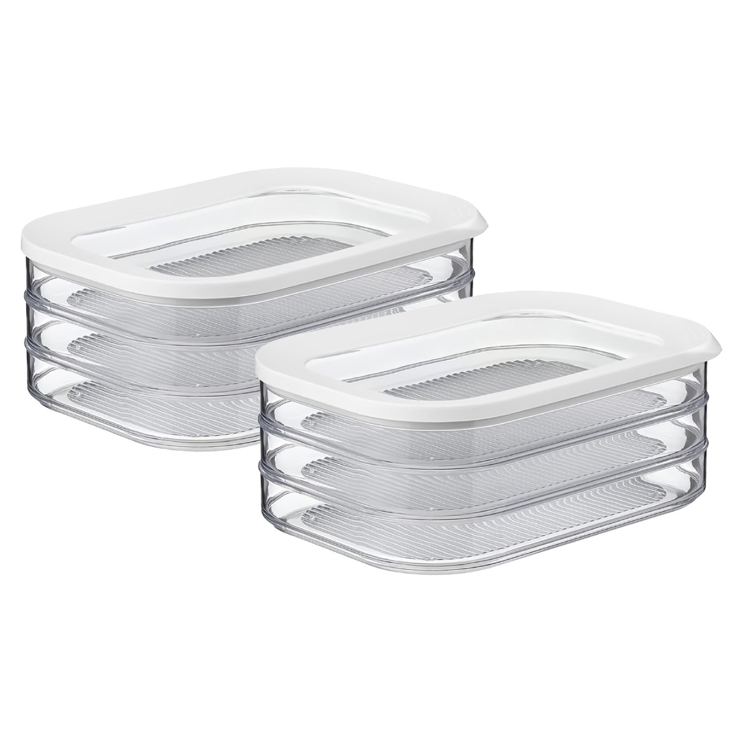 2Pcs Deli Meat Container with Lid for Fridge
