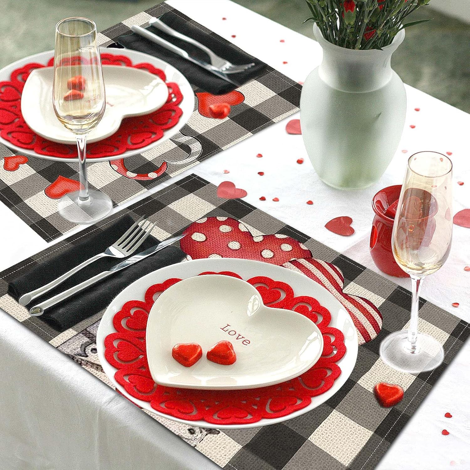Valentine’s Day Gnome Placemats Set of 4