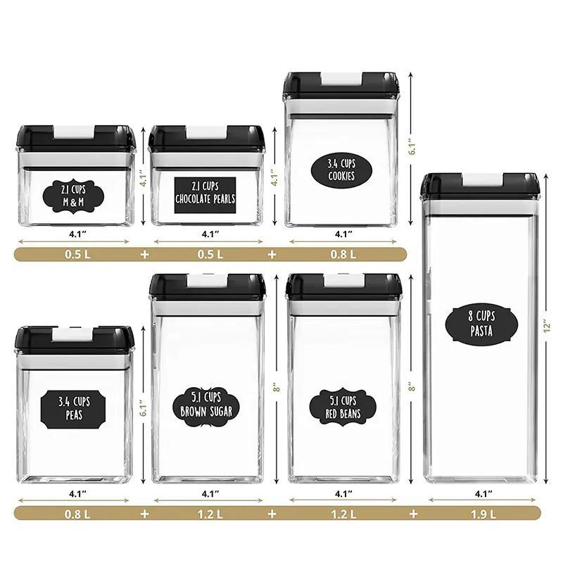 7-Piece Food Storage Container Set for Kitchen Use