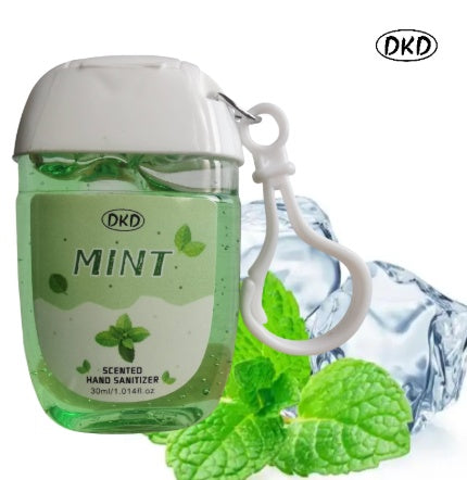 Premium 2Pack Hand Sanitizer Gel Mint Watermelon Travel Hook