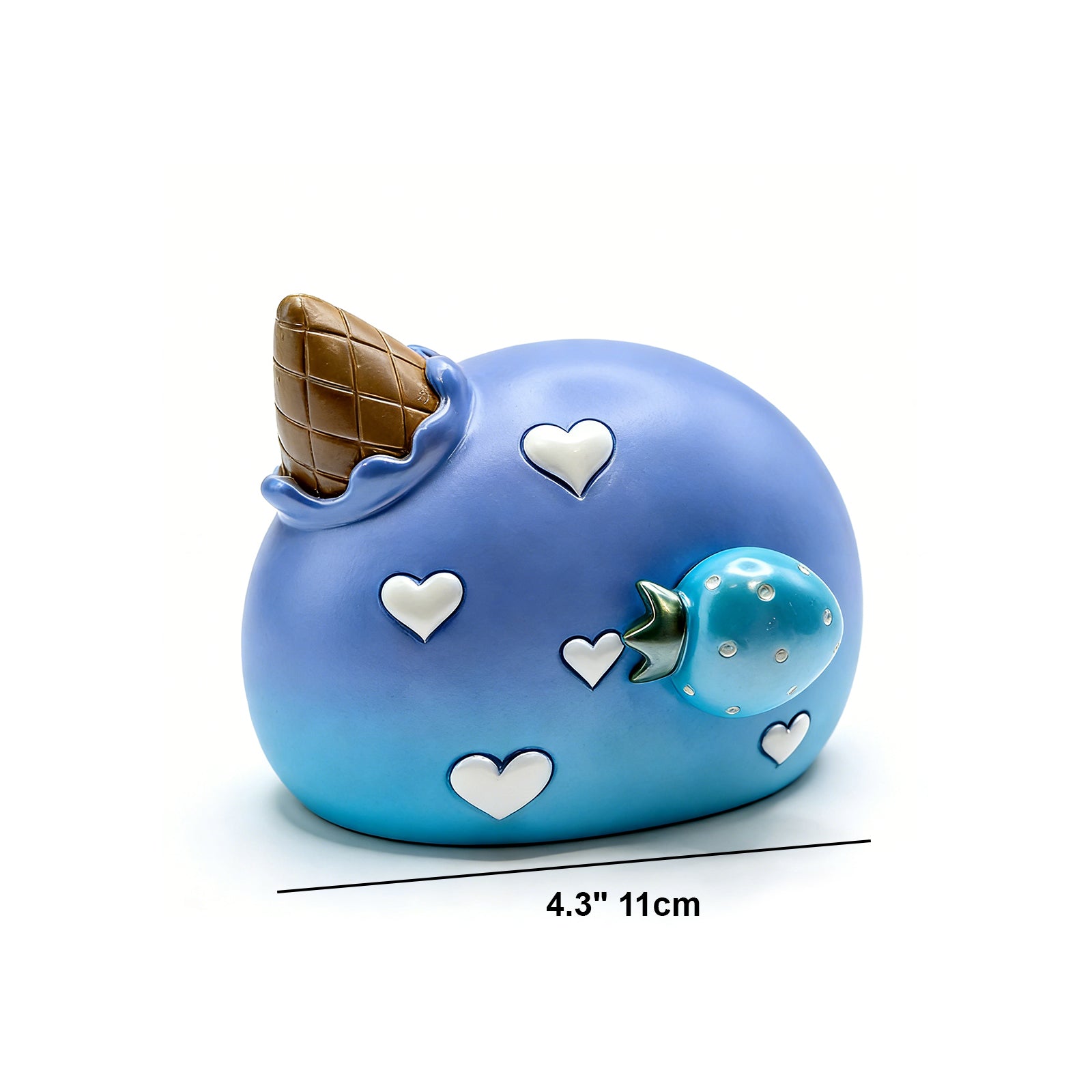 Blue Strawberry Music Box Decorative Gift Wind-Up Melody
