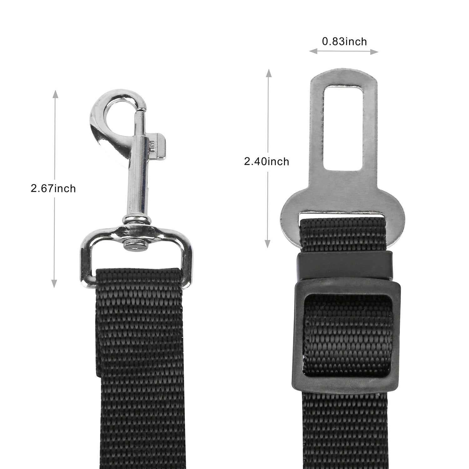Secure Adjustable Pet Seat Belt Leash Set for Safe Car Travel