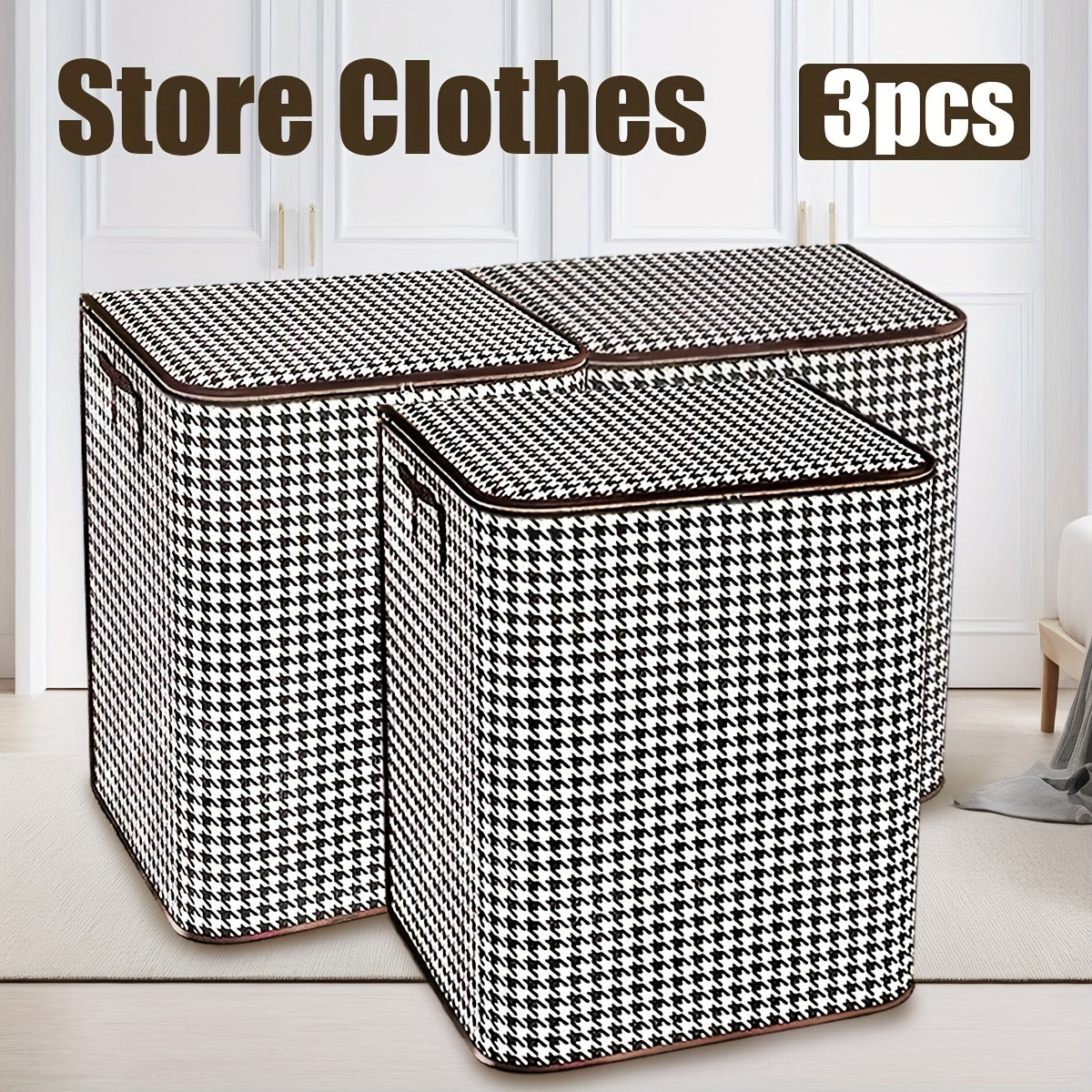 3pcs Storage Boxes Set Multipurpose Organizer Containers