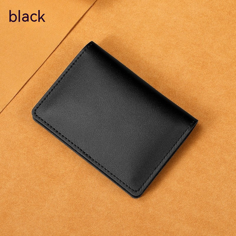 Ultra Thin Cowhide Card Holder for Men and Women Slim Minimal Wallet