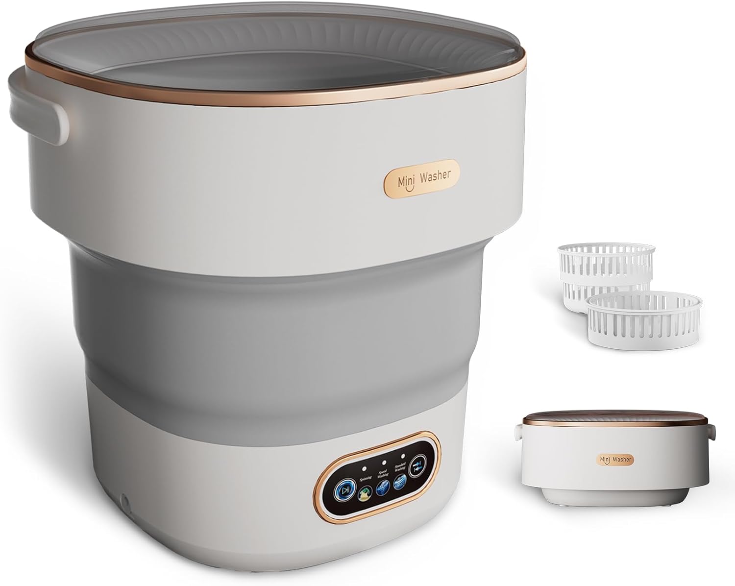 Mini Portable Laundry Washer Foldable Compact Washing Machine