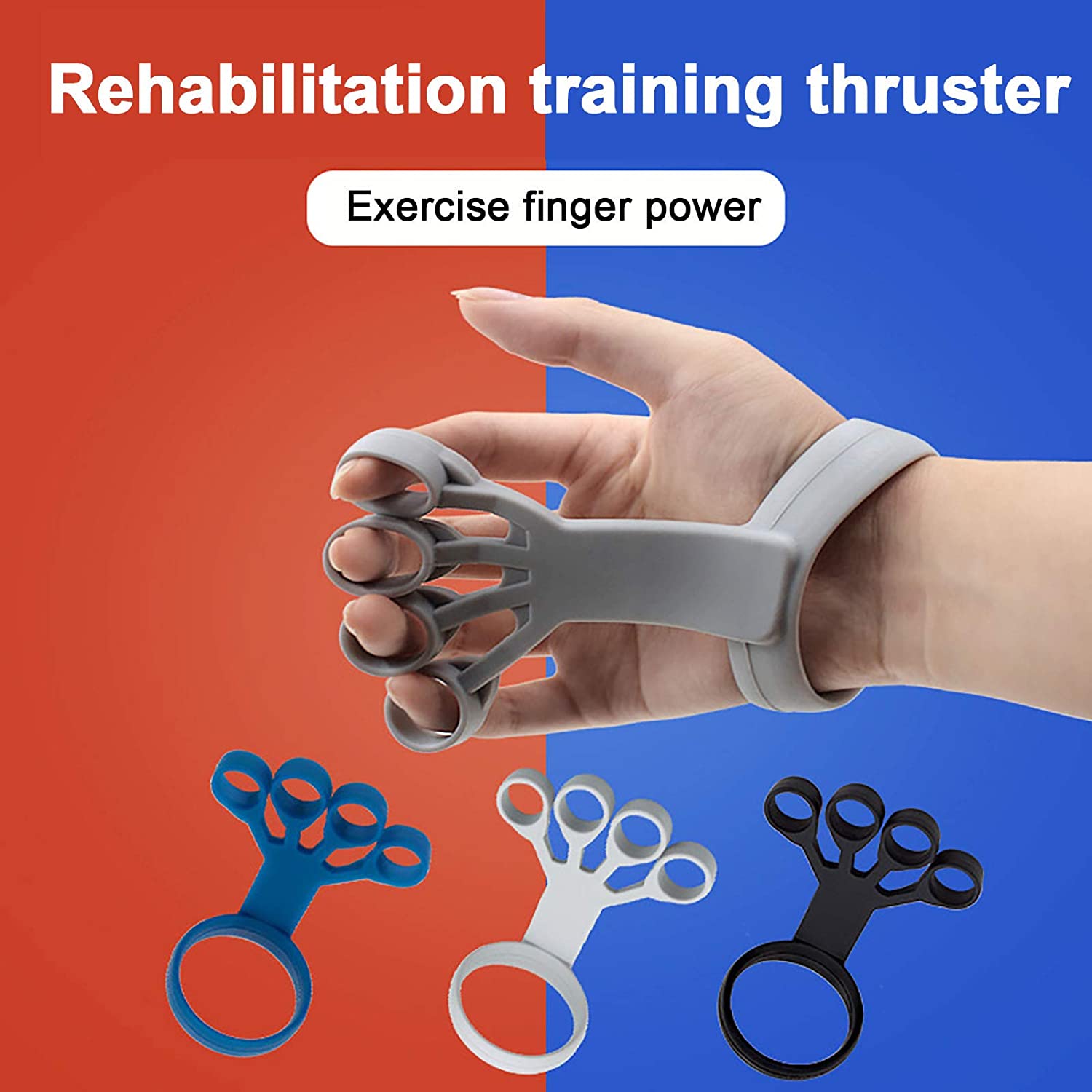 Silicone Finger Stretcher Hand Grip Trainer for Arthritis Relief & Rehabilitation