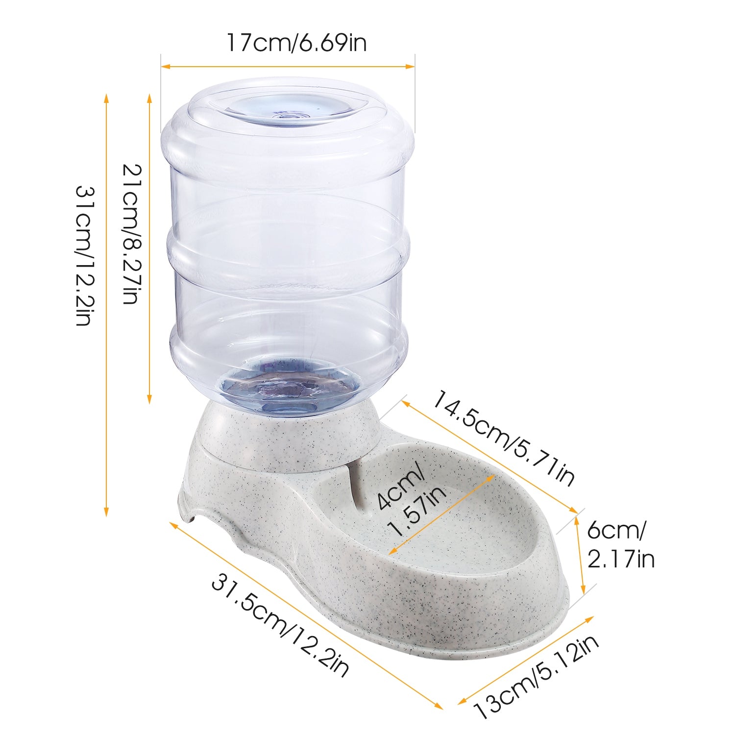 Automatic Gravity Pet Water Dispenser for Cats and Dogs