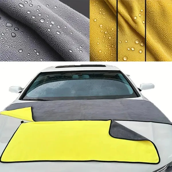 Premium Coral Velvet Car Wash Towel Ultra Absorbent & Scratch-Free